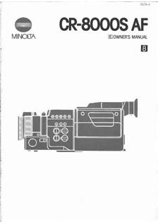 Minolta CR 8000 S-AF manual. Camera Instructions.